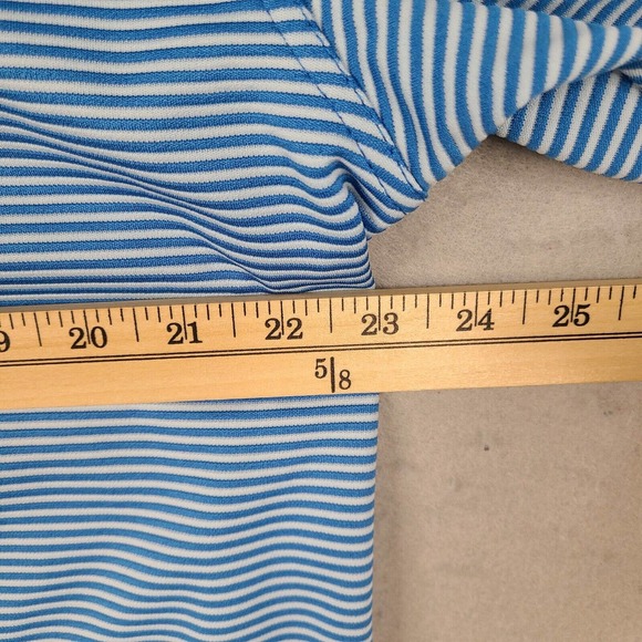 Cubavera Polo Shirt Men's XL Blue Striped Golf Short Sleeve Casual Outdoor - Picture 10 of 12